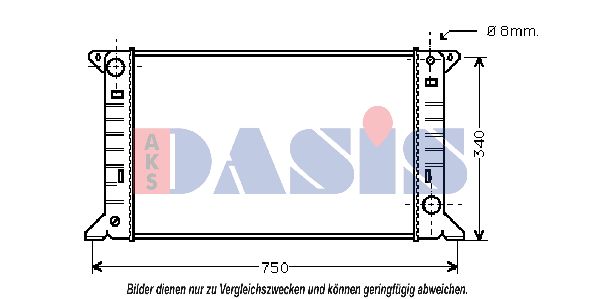 AKS DASIS Radiators, Motora dzesēšanas sistēma 250570N